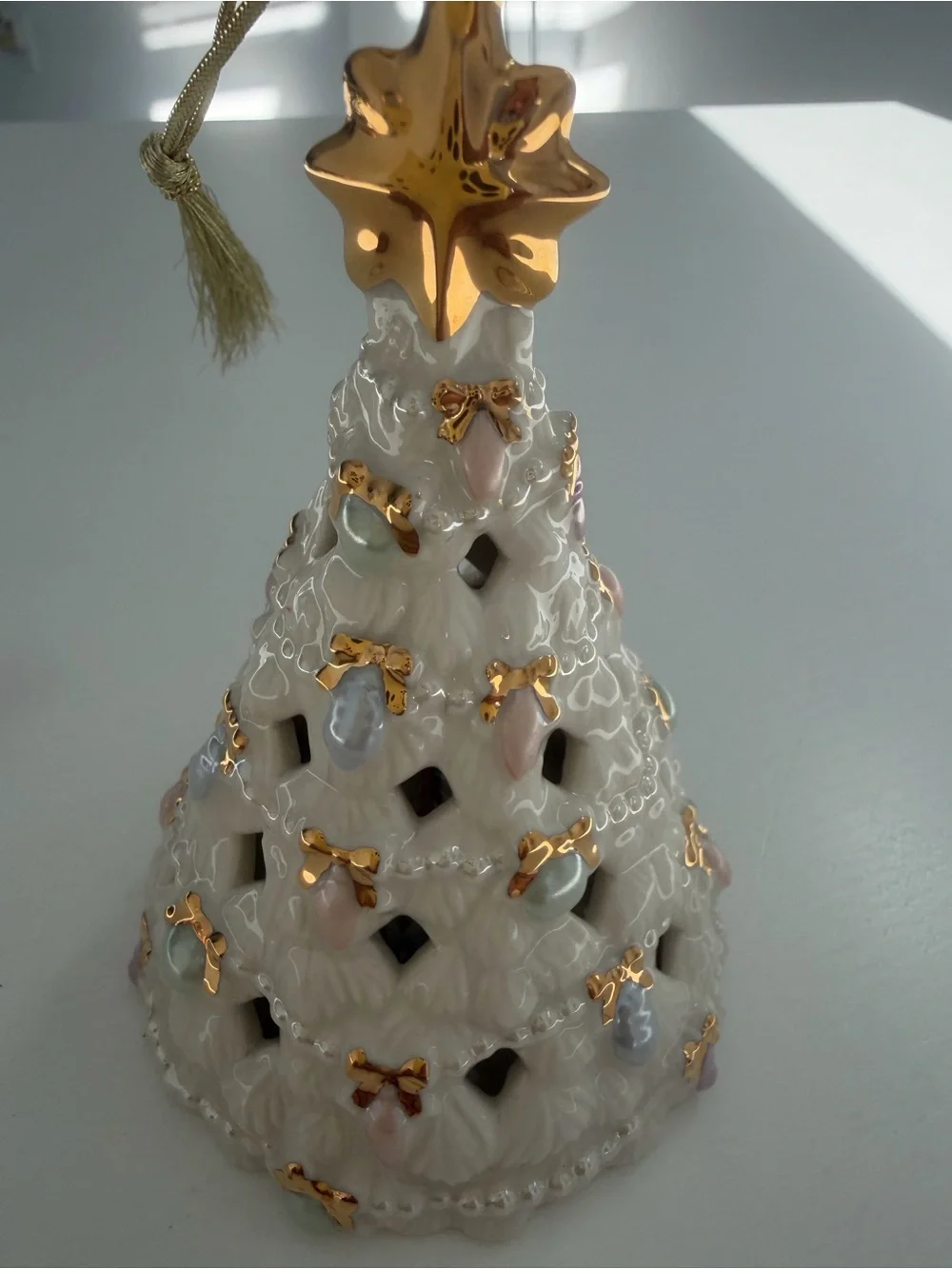Lenox Porcelain Light-Up Christmas Tree Ornament
